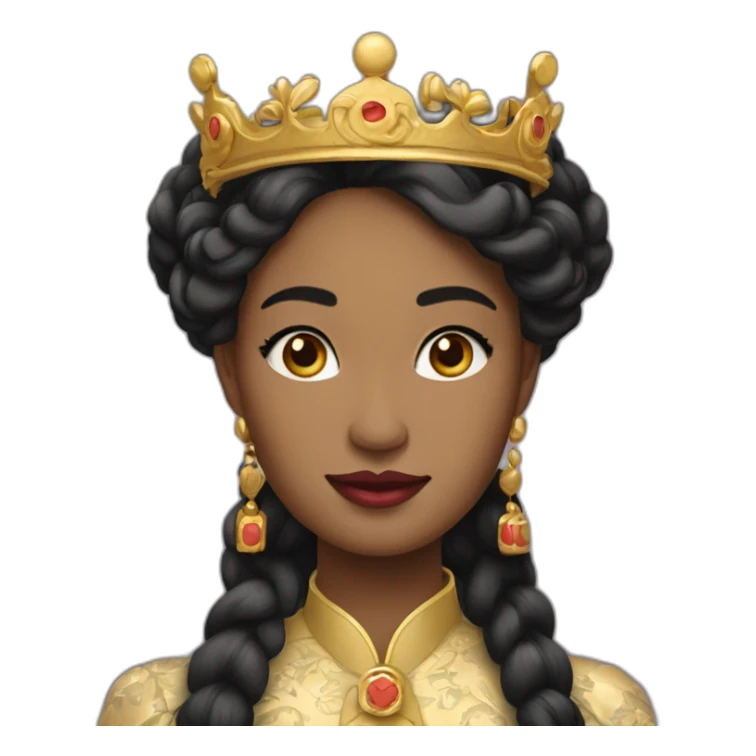 Une reine chinoise noire sticker