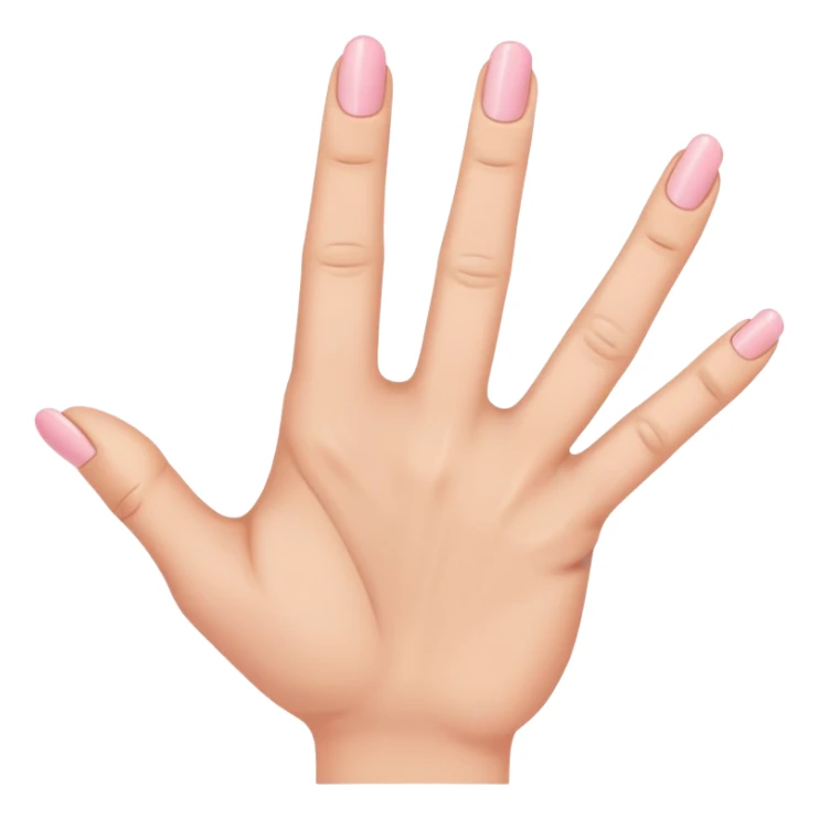 the pinky, middle finger, and thumb are extended, while the index and ring fingers are bent sticker