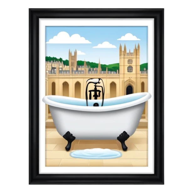 Cinematic realistic view of Bath, England  sticker