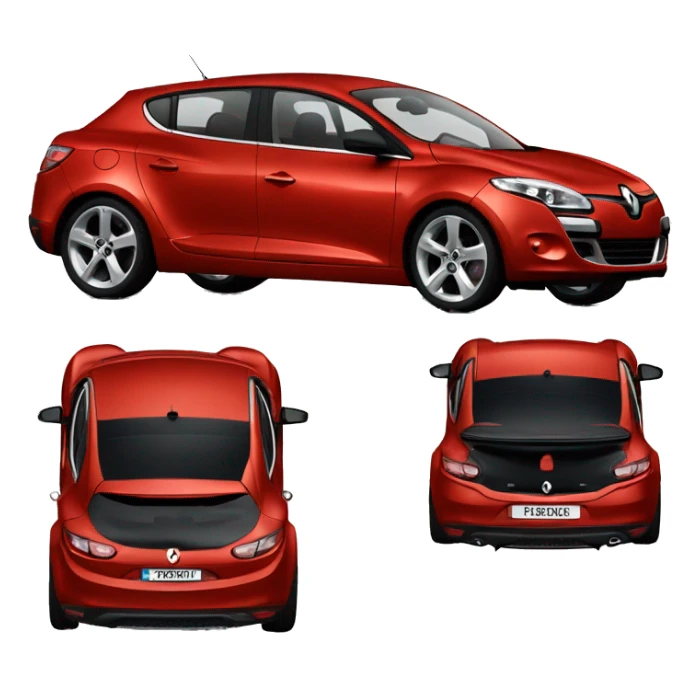 Renault megane 2nd gen sedan red sticker