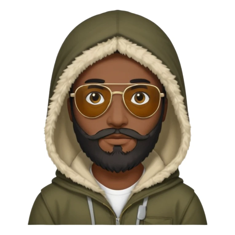 Una persona encapuchada y con lentes de reiser talibán sticker