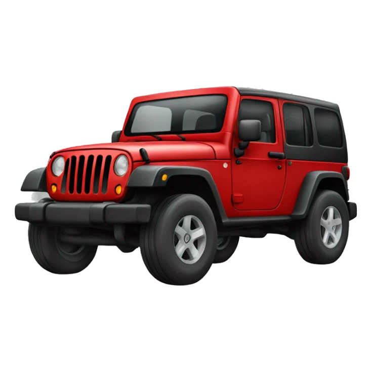 Jeep vermelho  sticker