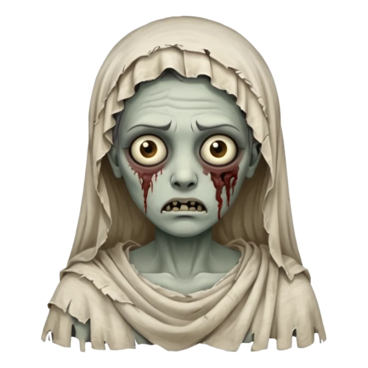 greek ancient zombie woman sticker