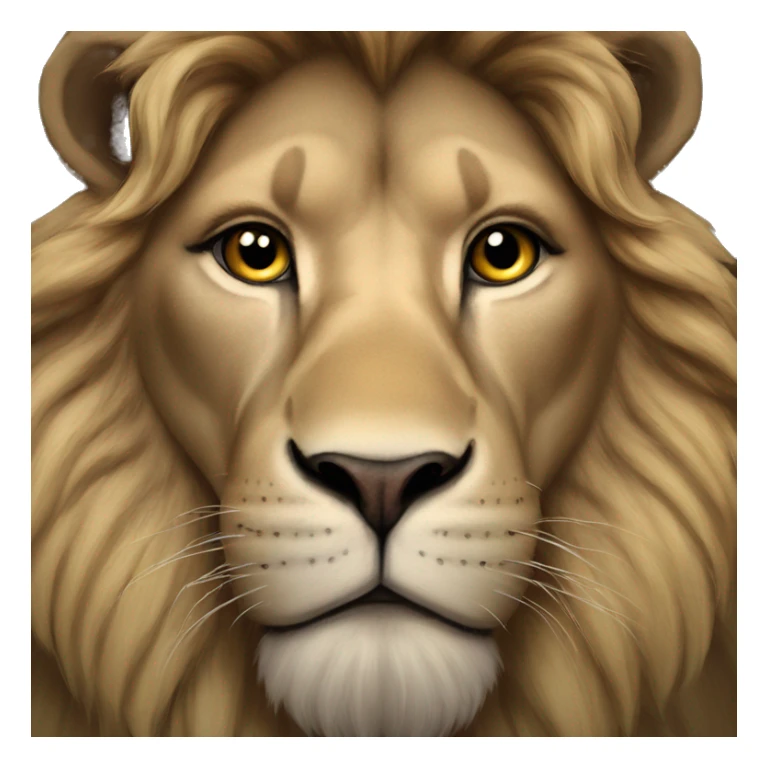 lion that stares into your soul sticker