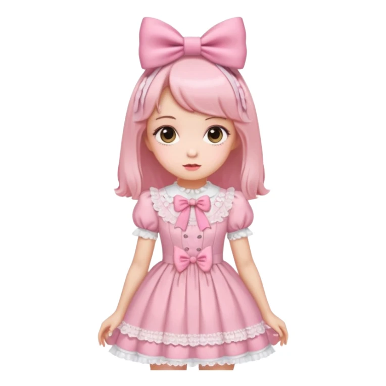 Fiyonklu ve pembe lolita sticker