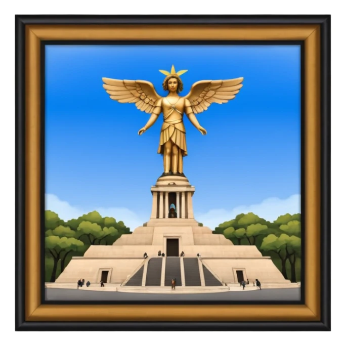 el angel de la independencia monumento(mexico) sticker