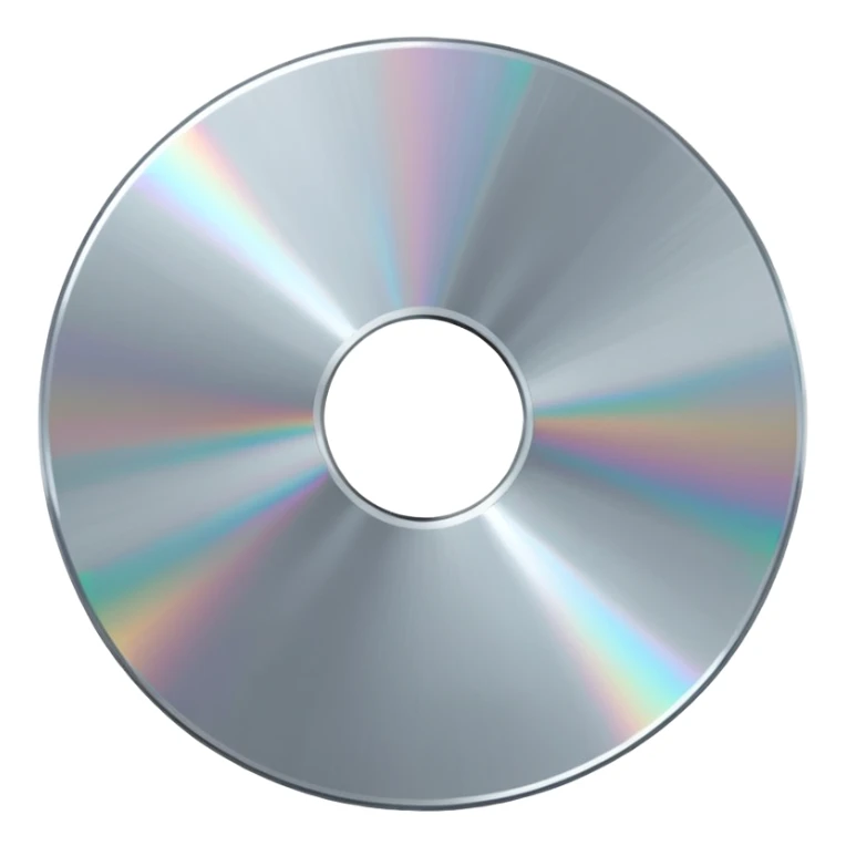 diamond CD emoji in minimalist style with a diagonal scratch sticker