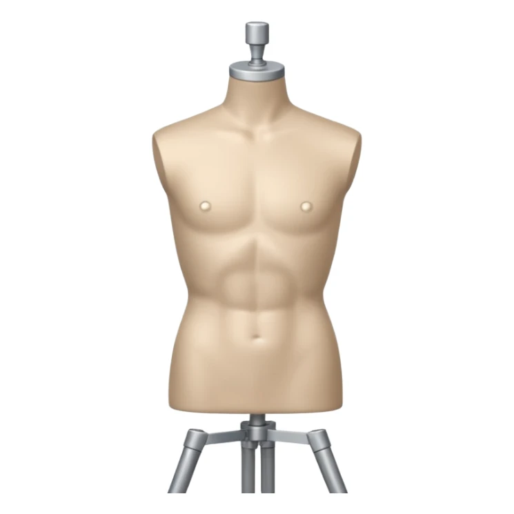  mannequin torso for male on tripod sticker