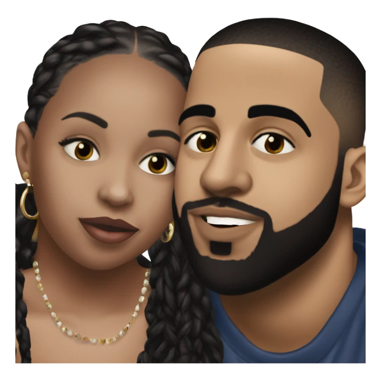 Drake kissing kendrick lamar sticker