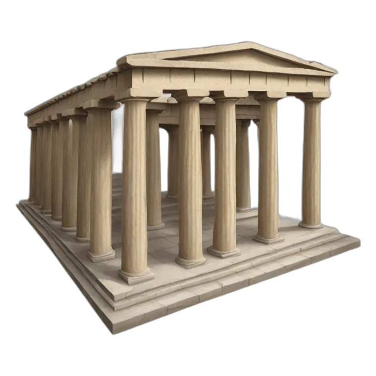 Greek temple sticker