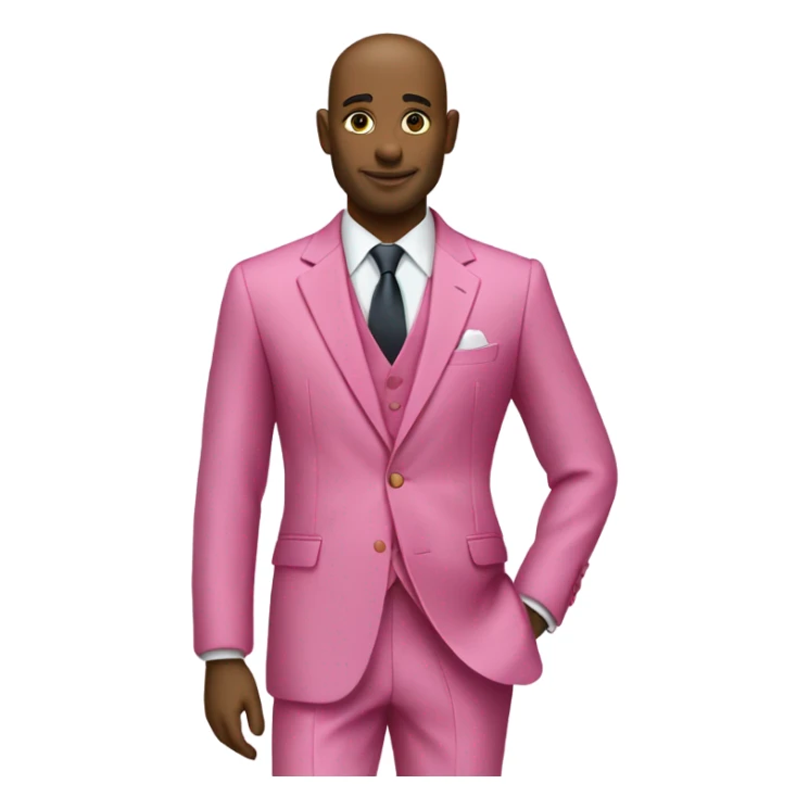 Banker in velvet pink suit sticker