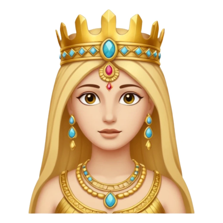 una diosa de la época púnica, de alto rango y de estatura media sticker