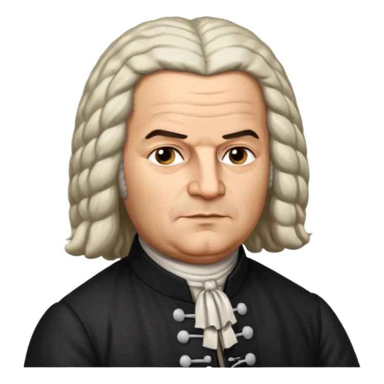 johann sebastian bach german sticker