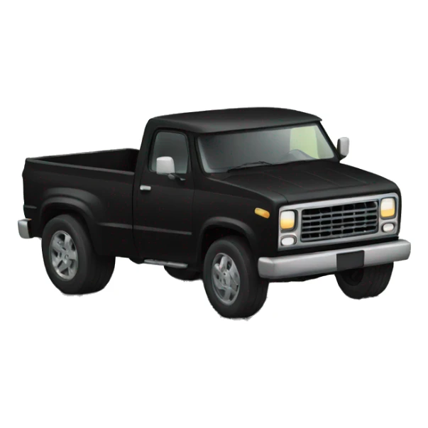 Black truck racing on highway sticker