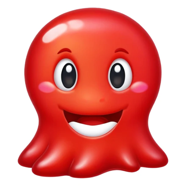 generate an emoji-style image of a gusher gummy sticker