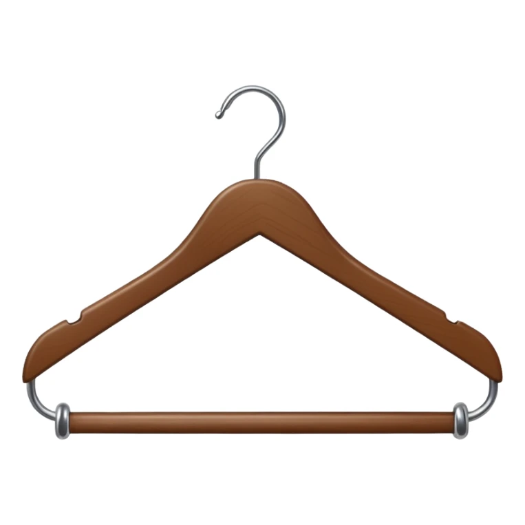 Hanger emoji wooden and angle sticker