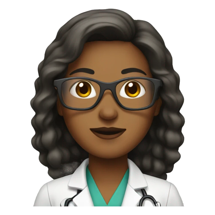 female doctor with sunglasses sticker