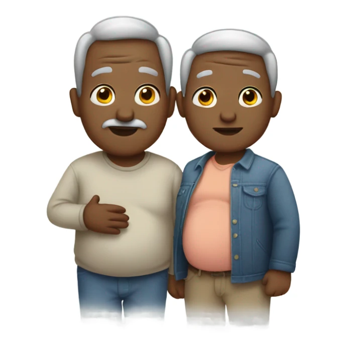 Two pregnant grandpa sticker