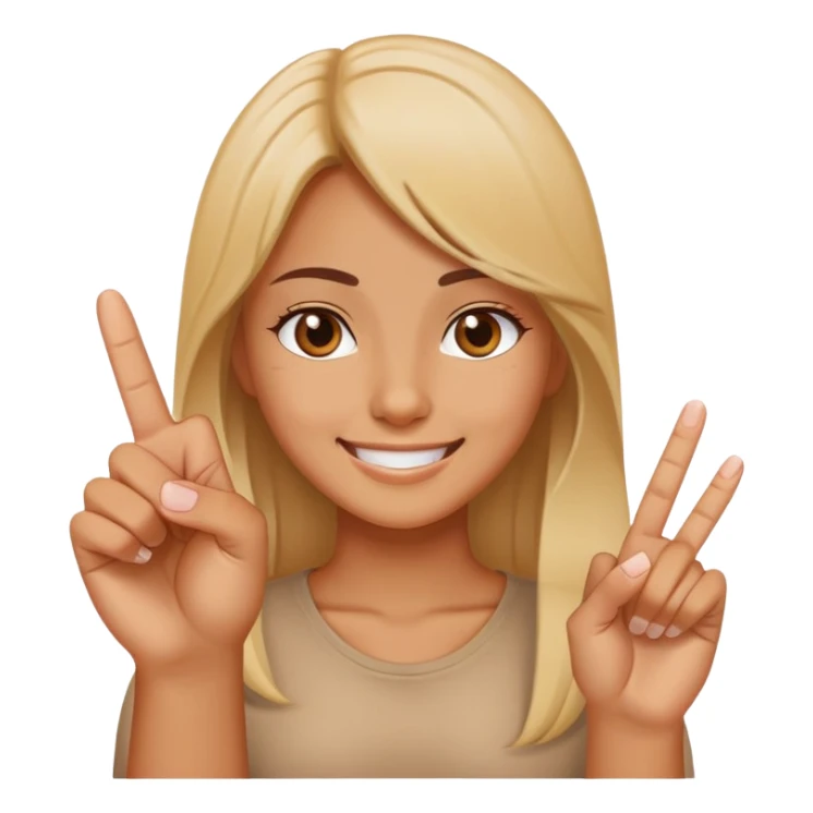 girl sticking up middle finger smiling  sticker