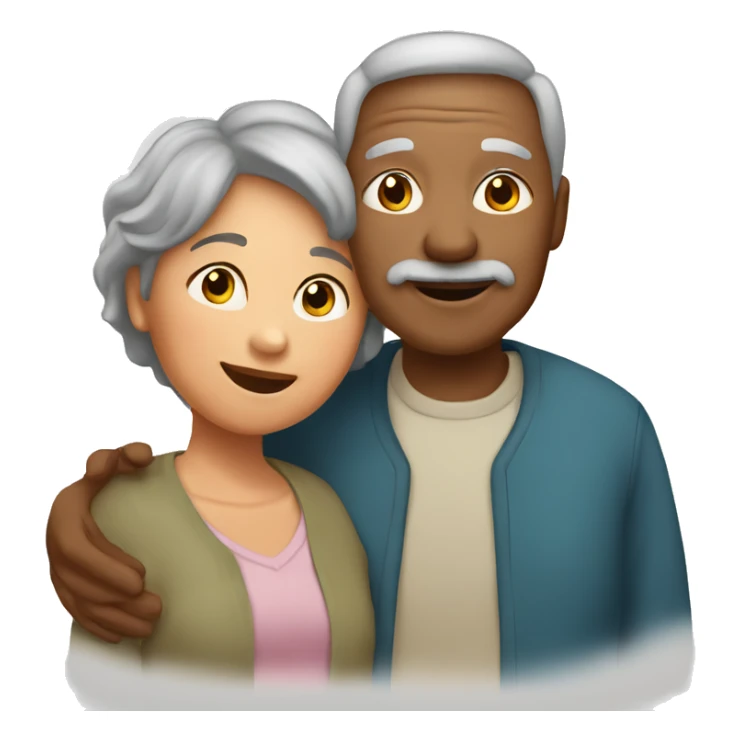 grandparents and grandchild sticker