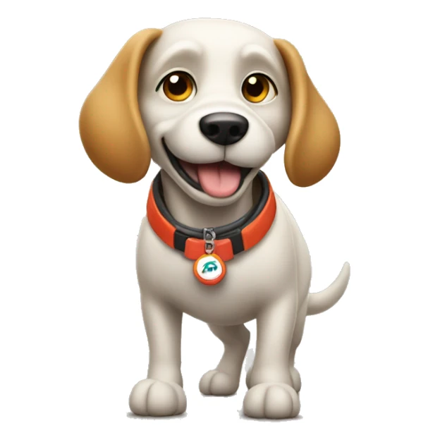 Dog walking to gas station  sticker