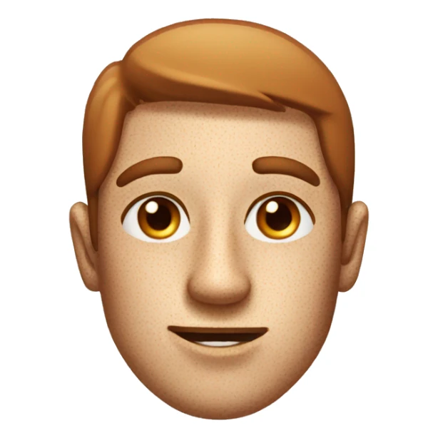 make me an emoji of a face with freckles sticker
