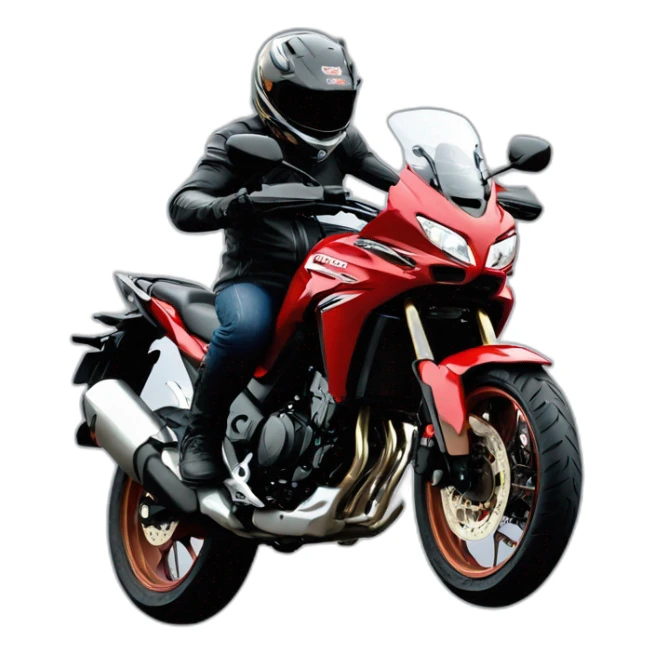 Honda cb500x doing a wheelie sticker