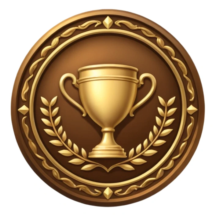 Create a gold emblem that says "Bronze Early Supporter" sticker