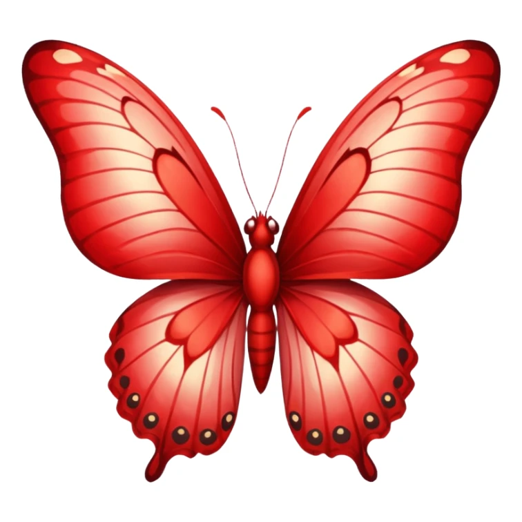 UNA BUTTERFLY RED FANTASY, PERO DEBE SER UN ROJO UN POCO CLARO. sticker