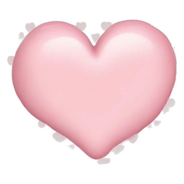 Baby pink heart ￼ sticker