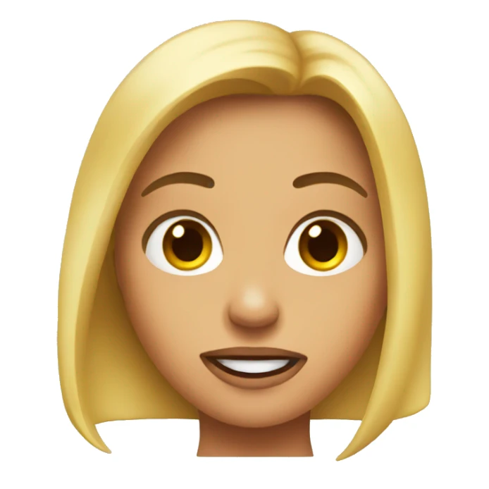 A mad girls emoji sticker