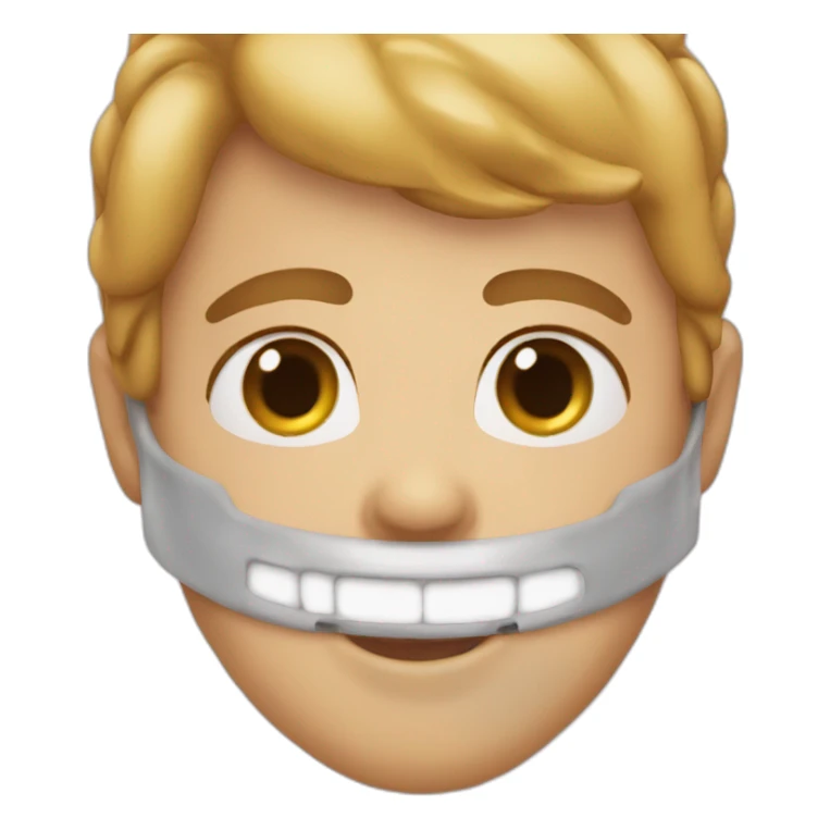 Emojis using the mouth on 😌 and the eyes on 😏 sticker