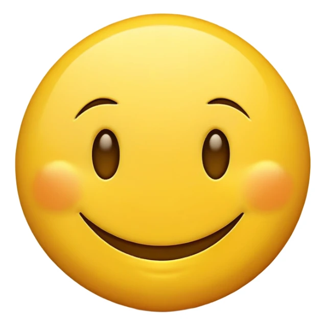 Yellow normal smiley face but he smirks really satisfied sticker