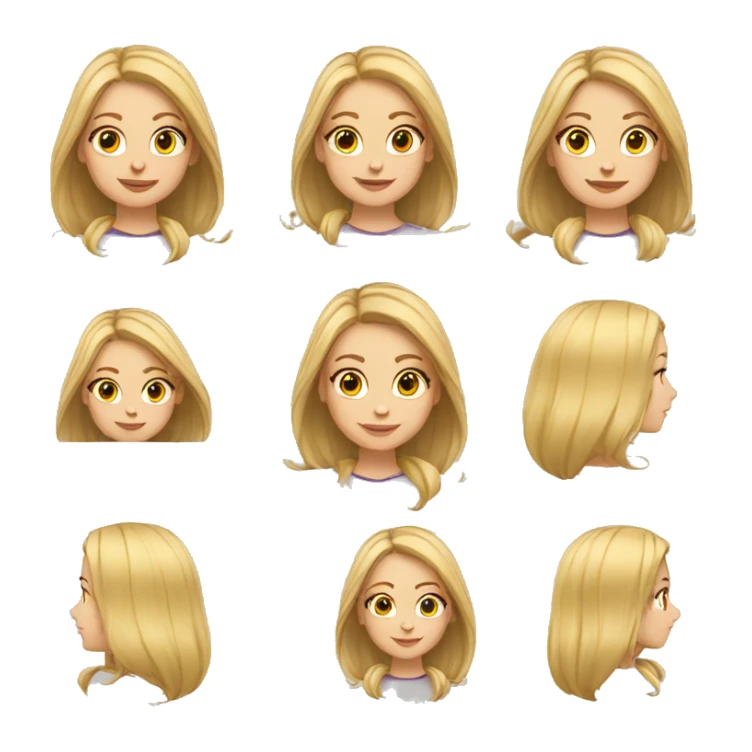 Girl, hair blonde in wheelchair sticker