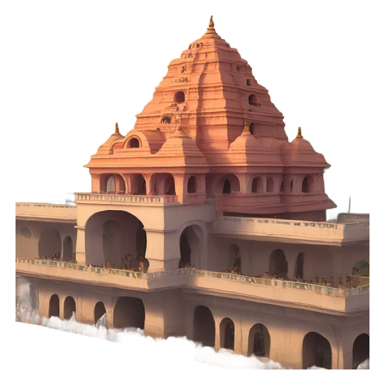 Haridwar ashram next to overpass motorway sticker