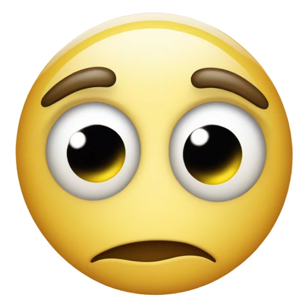 Smiley face with eye bags sticker