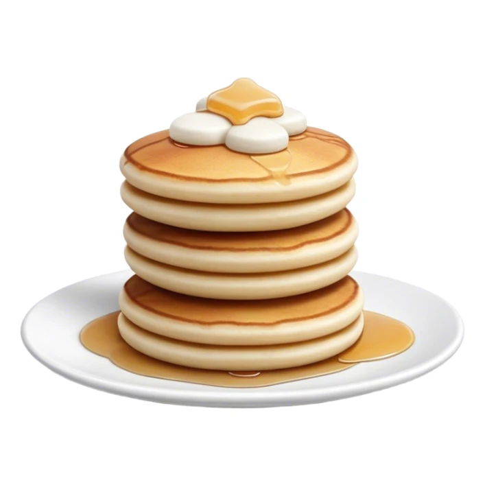 Cinematic Realistic Poffertjes Dessert Emoji, depicted as small, fluffy mini pancakes dusted with powdered sugar rendered with lifelike texture and warm, inviting lighting. sticker