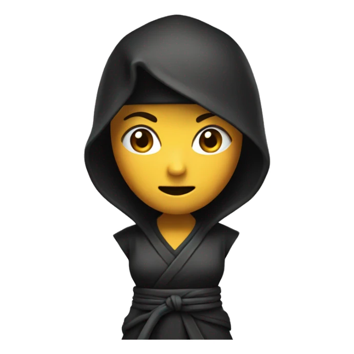 Ninja behind woman pow sticker