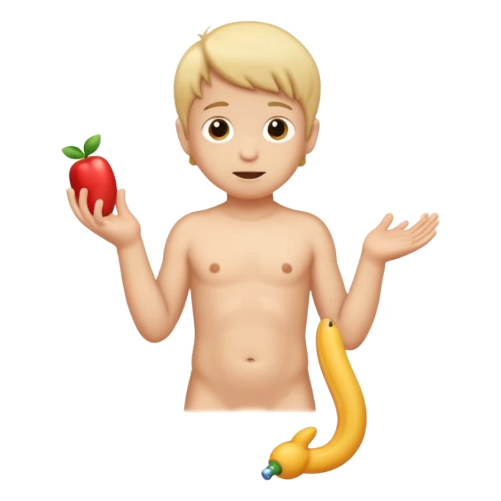 naked kid with penis sticker