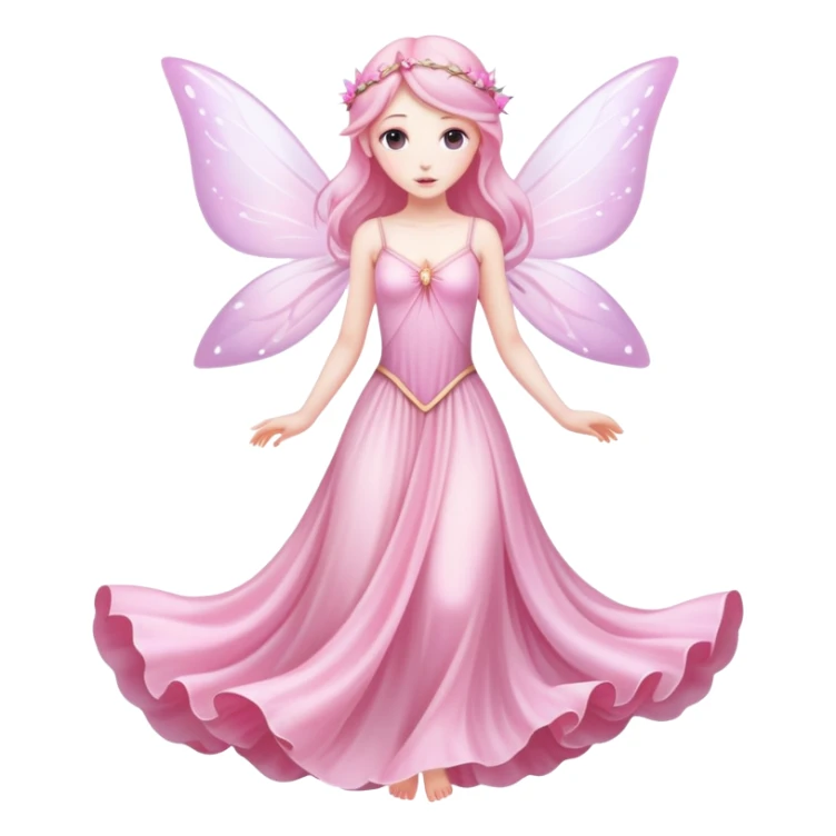 pink ethereal fairy  sticker