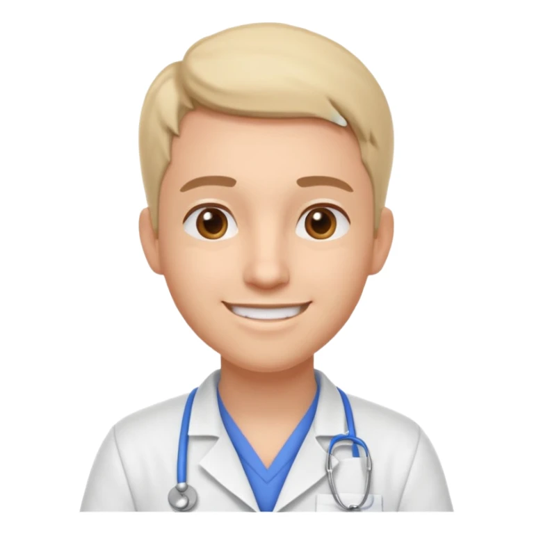 pharmacist portrait, head and shoulders only, wearing a pharmacy apron, casual outfit, friendly smile, retail pharmacy vibe, 3D cartoon, mobile game icon style, clean background, no text, no watermark sticker