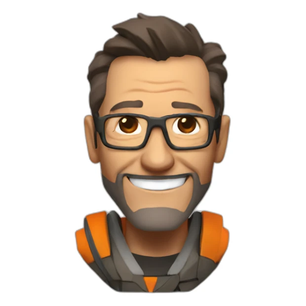 happy gordon freeman sticker
