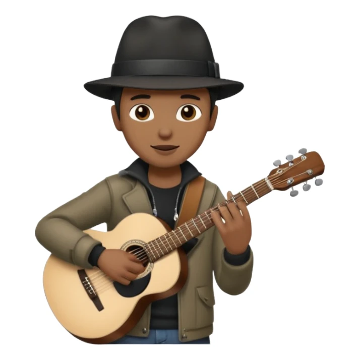 black Street Musician sticker