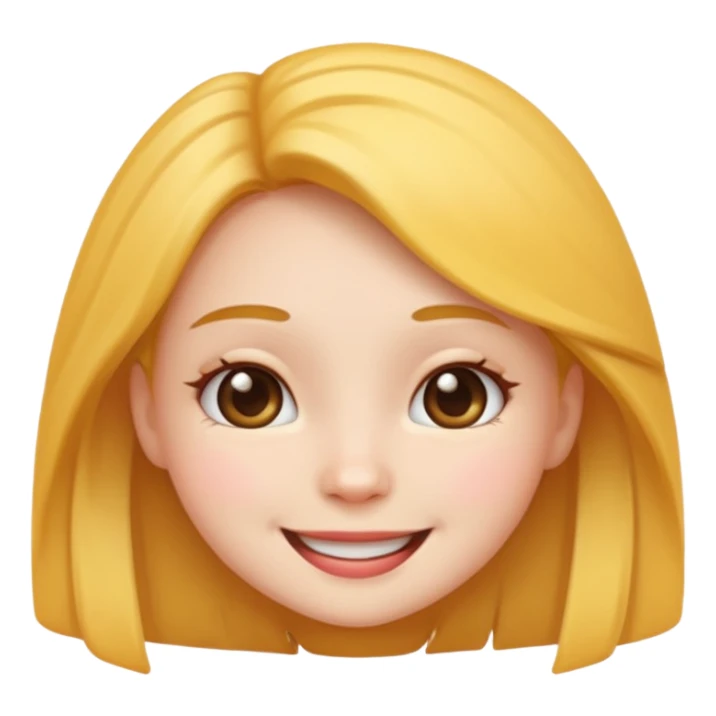 A cute girl emoji sticker