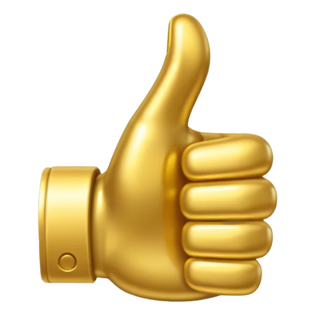 thumbs up emoji, positive and bold sticker