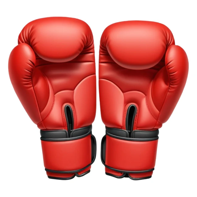 A pair of boxing gloves padded and rounded sticker