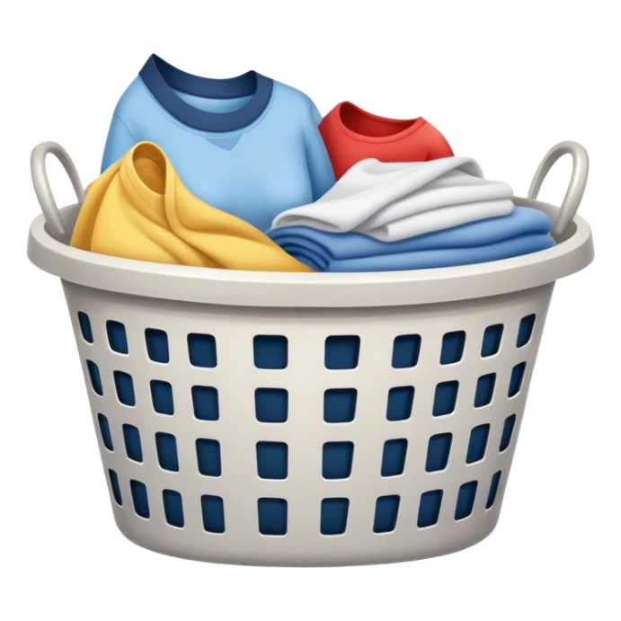 Laundry basket sticker