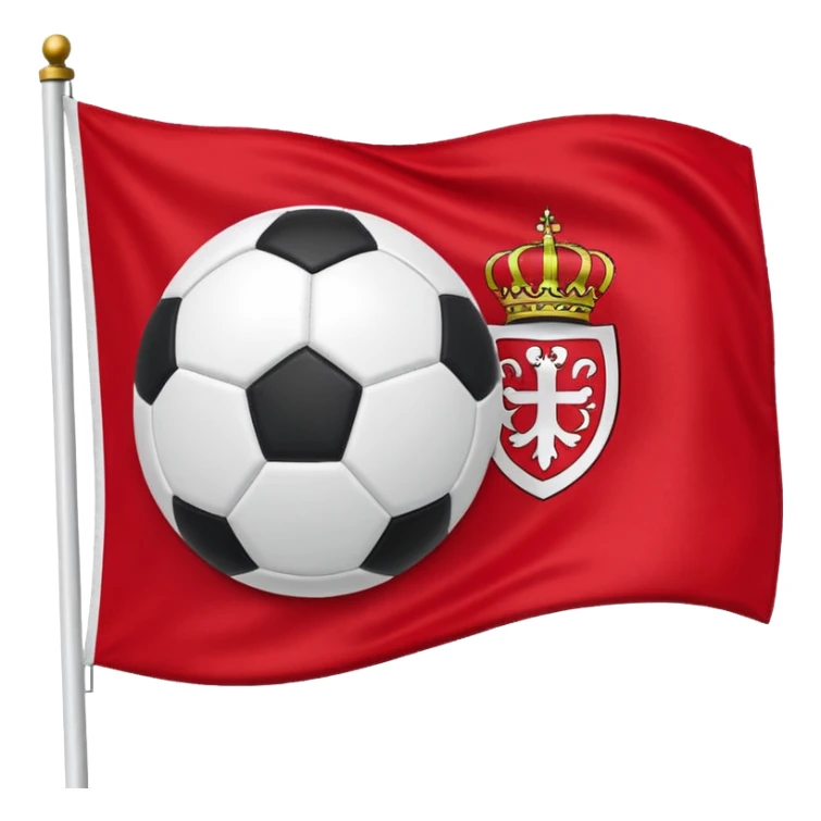 Royal antwerp fc flage whit read and a football sticker