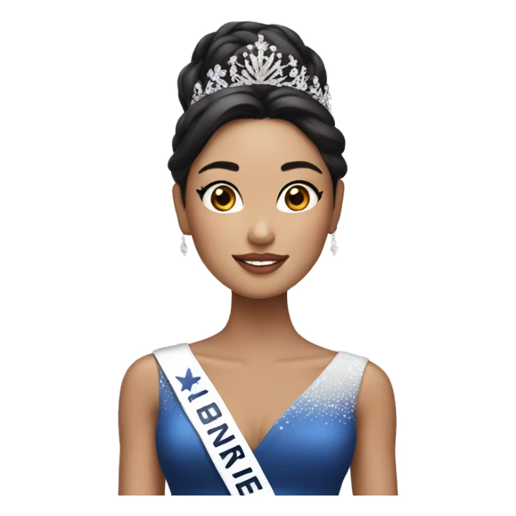 Miss universe with asian skin sticker