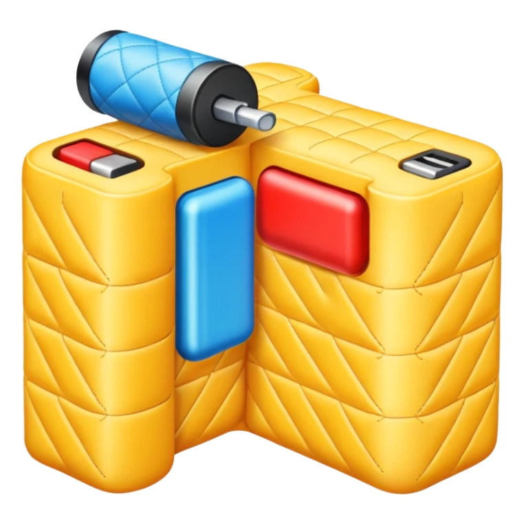 quilted battery emoji sticker